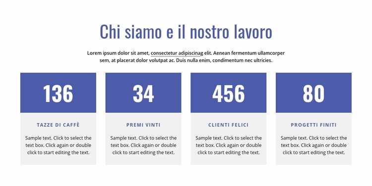 Sulla nostra azienda Costruttore di siti web HTML