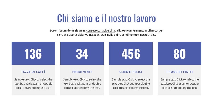 Sulla nostra azienda Mockup del sito web