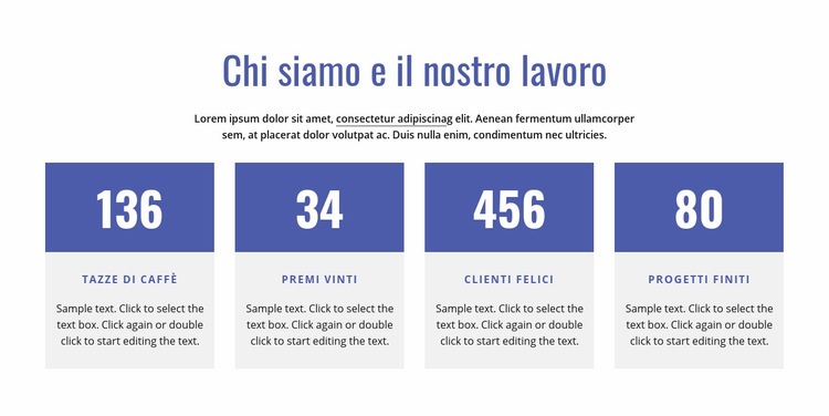 Sulla nostra azienda Modello HTML5