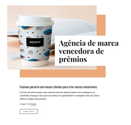 Design De Marca E Embalagem - Tema WordPress Profissional Personalizável