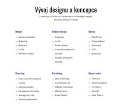 Vývoj Designu A Koncepce – Stažení Šablony Webu