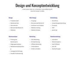 Design- Und Konzeptentwicklung - Responsives Website-Design