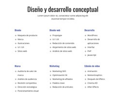 Diseño Y Desarrollo De Conceptos: Página De Destino Fácil De Usar