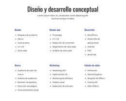 Demostración De Plantilla Para Diseño Y Desarrollo De Conceptos