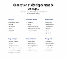 Conception Et Développement De Concepts - Maquette De Site Web Professionnel Personnalisable