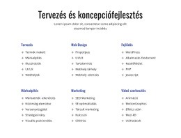 HTML Oldal Ehhez: Tervezés És Koncepciófejlesztés