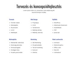 Tervezés És Koncepciófejlesztés – Testreszabható Sablon