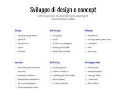 Sviluppo Del Design E Del Concetto - Download Del Modello Di Sito Web