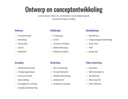 Sjabloondemo Voor Ontwerp En Conceptontwikkeling