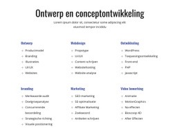 Ontwerp En Conceptontwikkeling - Aanpasbare Sjabloon