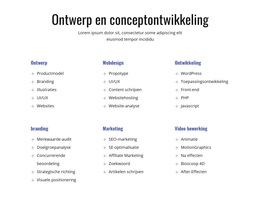 Ontwerp En Conceptontwikkeling - Multifunctioneel WordPress-Thema