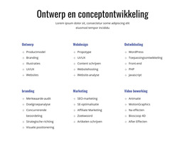 Ontwerp En Conceptontwikkeling - Websitesjabloon Downloaden
