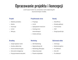 Opracowanie Projektu I Koncepcji - Uniwersalny Motyw WordPress