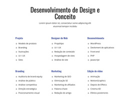 Desenvolvimento De Design E Conceito - Tema WordPress Multifuncional