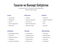 Tasarım Ve Konsept Geliştirme - Web Sitesi Şablonunu Indirme