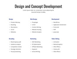 Design And Concept Development - Web Page Design For Any Device