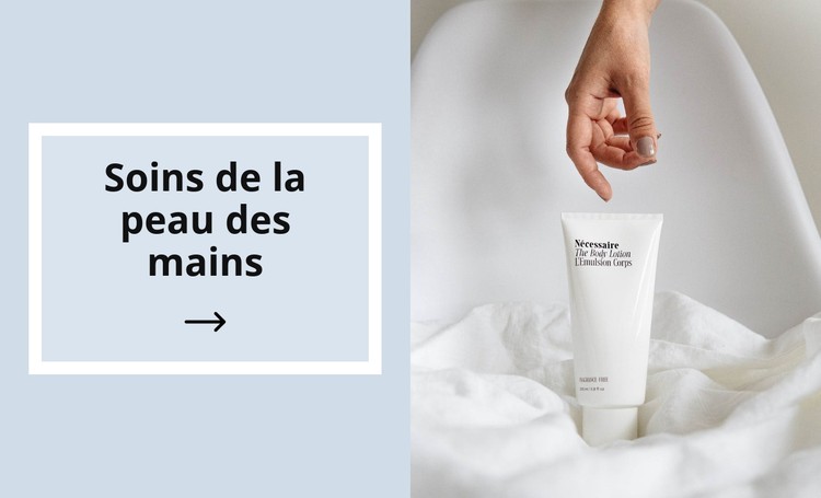 Soins de la peau des mains Modèle CSS