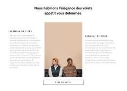 Deux Partenaires - Téléchargement Gratuit D'Un Modèle D'Une Page