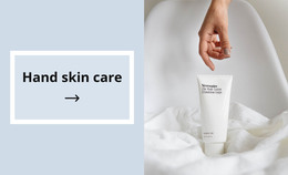 CSS Template For Hand Skin Care