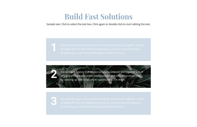 Three main steps Joomla Page Builder