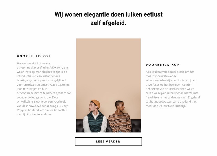 Twee partners Sjabloon voor één pagina