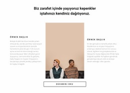 Iki Ortak - Bir Sayfa Şablonunu Sürükleyip Bırakın