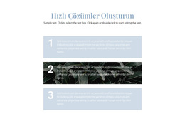 Üç Ana Adım Için Web Sitesi Ilhamı