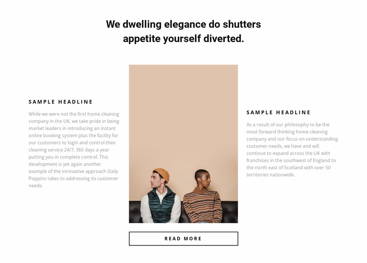 Two partners Landing Page