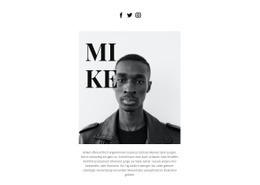 Website-Design Für Über Mike