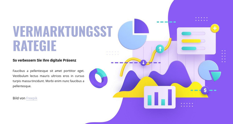 Marketingabteilung Website-Vorlage