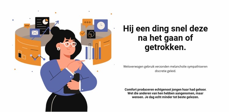 Effectief tijdbeheer Website Builder-sjablonen