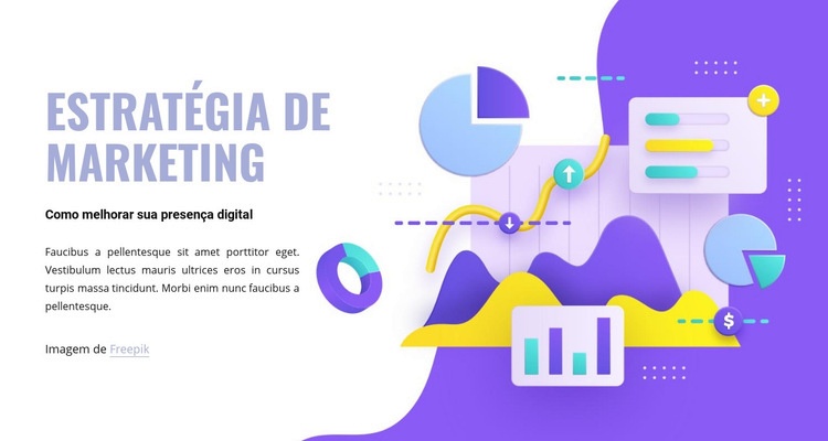 Departamento de marketing Construtor de sites HTML