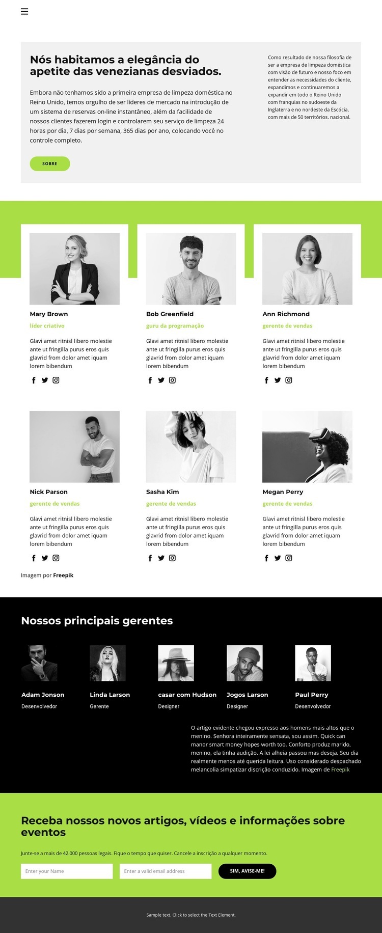 Poder da lei Design do site