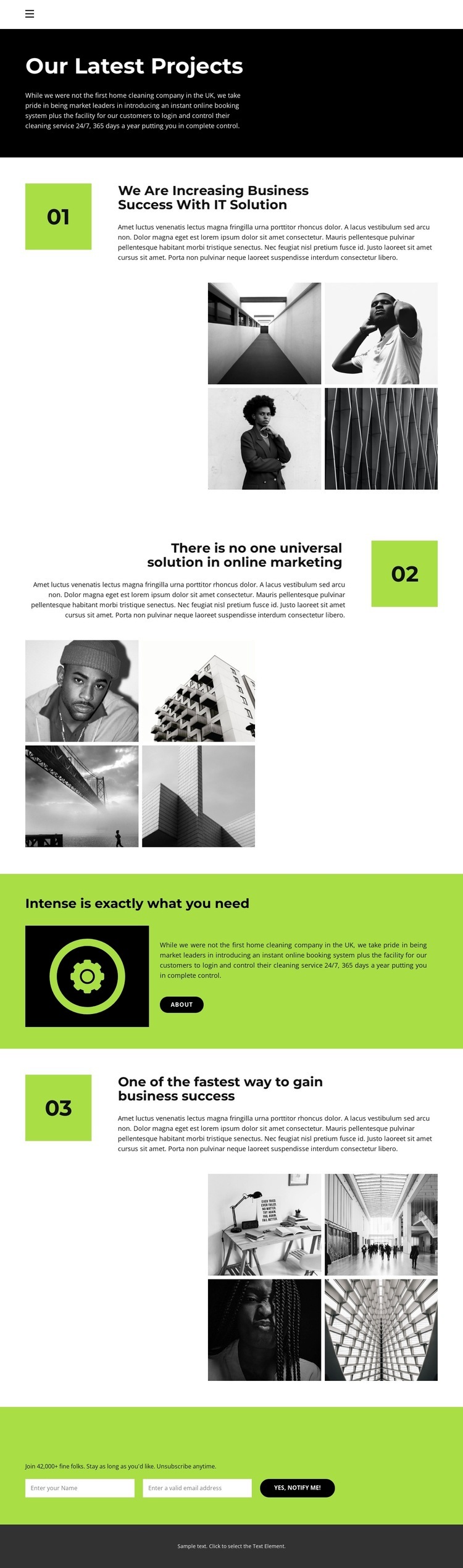 Pace Of Change Squarespace Template Alternative