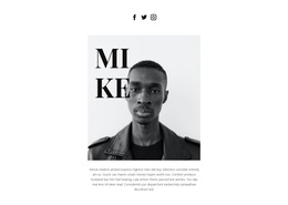 Free Online Template For About Mike