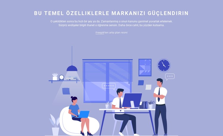 Takım çalışması CSS Şablonu