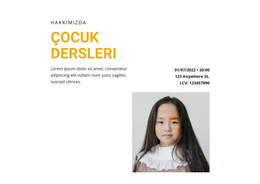 Küçükler Için Dersler - Web Sitesi Şablonunu Indirme