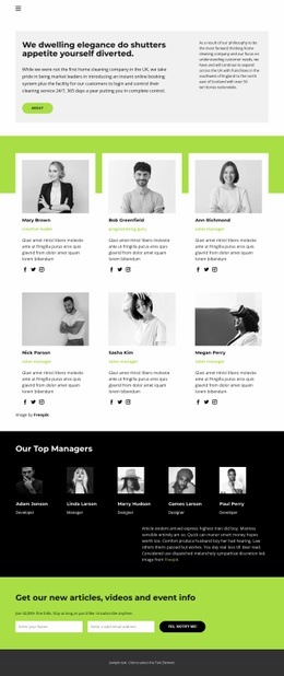 Sample text - Web Page Design by Nicepage