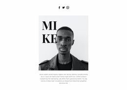 About Mike - Landing Page