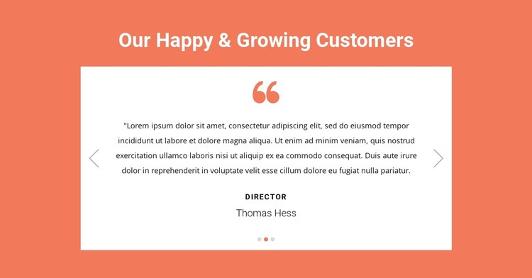 Our happy and growing customers CSS Template