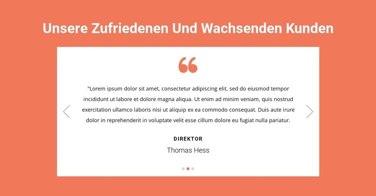 Unsere zufriedenen und wachsenden Kunden HTML Website Builder