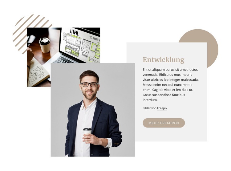 Webentwicklungsunternehmen HTML5-Vorlage