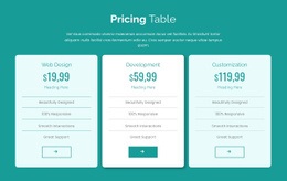 Pricing Table Block