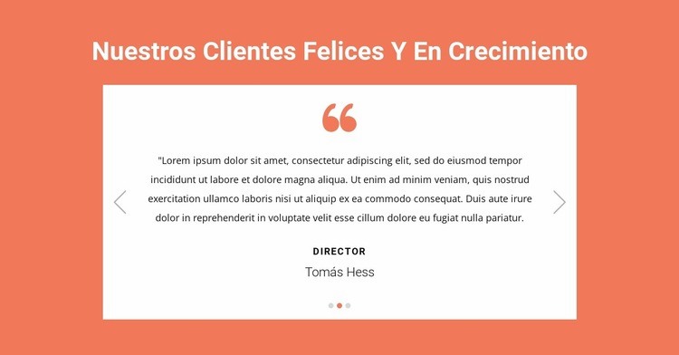 Nuestros clientes felices y en crecimiento Plantilla de una página