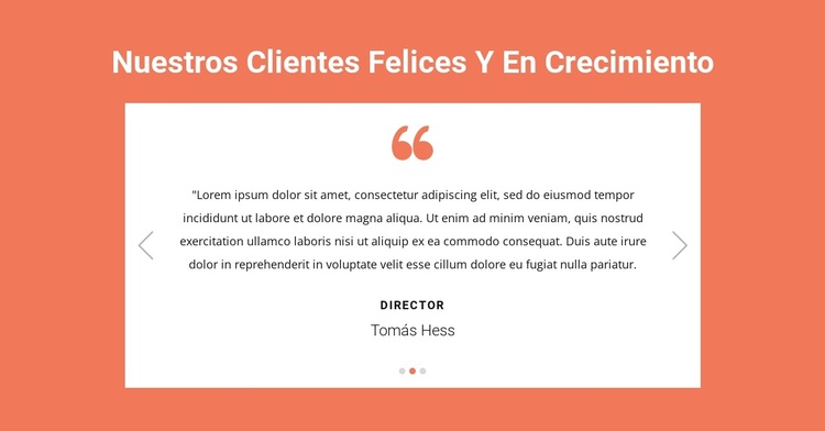 Nuestros clientes felices y en crecimiento Tema de WordPress