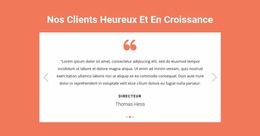 Nos Clients Satisfaits Et En Croissance