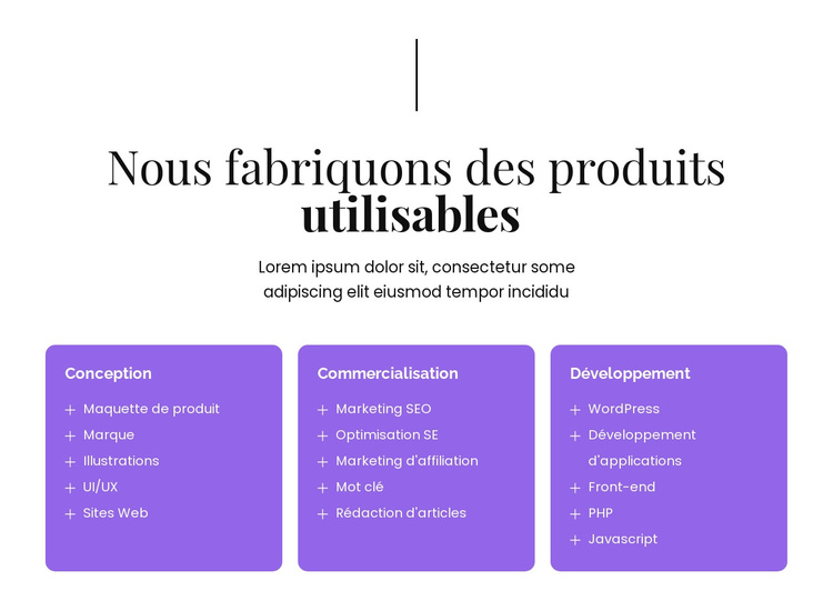 Nous construisons des innovations informatiques Thème WordPress