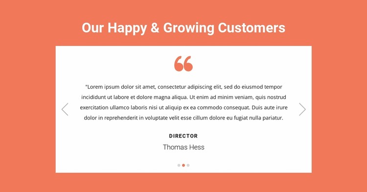 Our happy and growing customers Html Website Builder