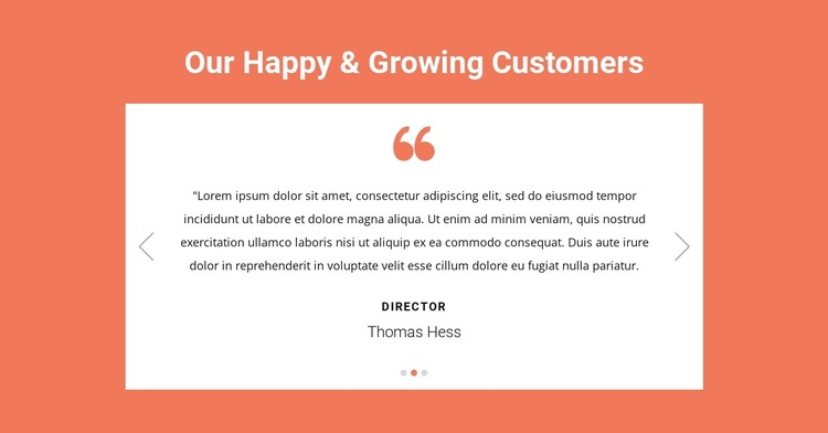 Our happy and growing customers HTML5 Template
