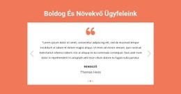 Boldog És Növekvő Ügyfeleink